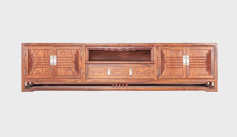 管城回族刺猬紫檀电视柜低柜现代中式全实木电视柜客厅高低柜